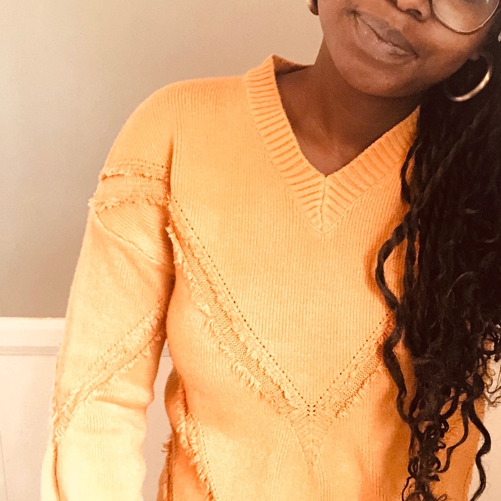 Embellished V-Neck Sweater